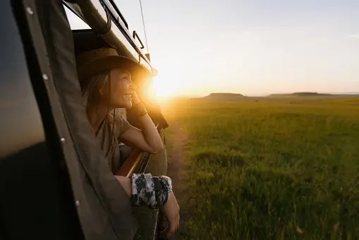 women on tanzania Safari